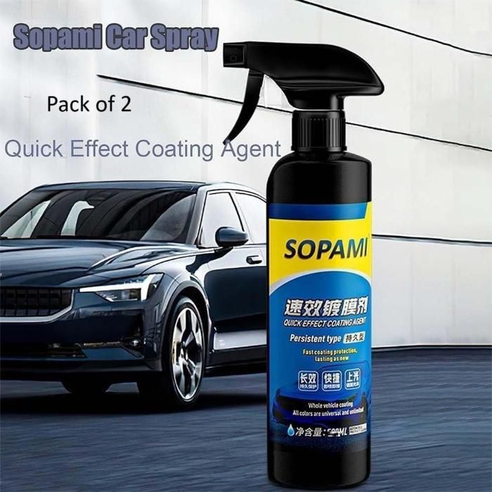 Sopami Car Coating Spray 50ml (Pack of 2) – High Gloss, Water-Repellent & Scratch Resistant Ceramic Protection