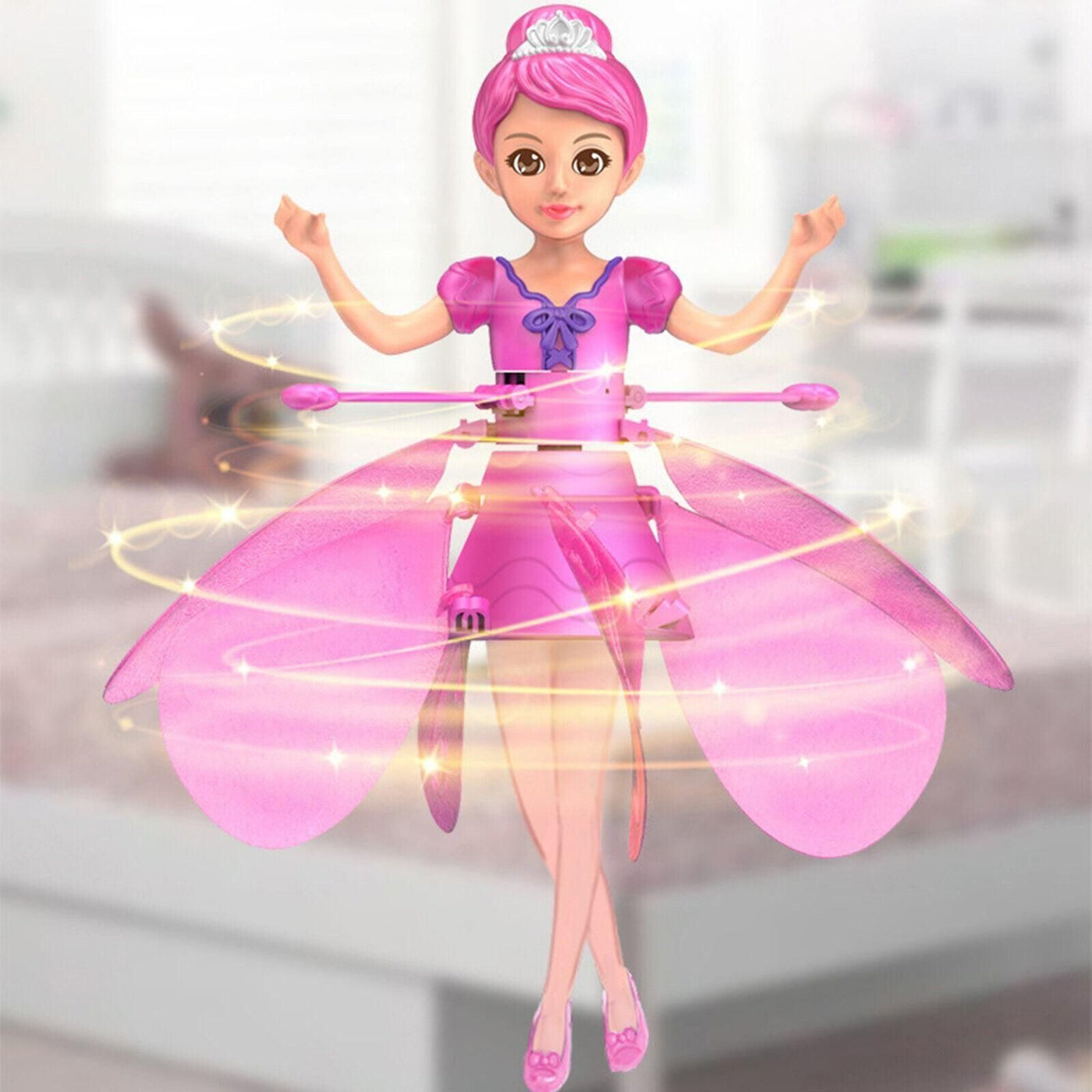 Bring the magic of fairytales to life with the enchanting Magic Flying Fairy Doll